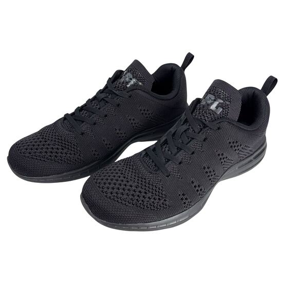 APL Techloom Pro Knit Black Lightweight Running Athletic Sneakers Men’s … - Picture 1 of 11